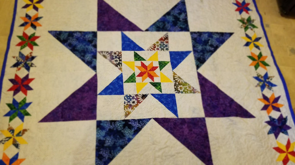 Puffball Star Quilt Pattern